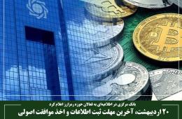 20 اردیبهشت، آخرین مهلت ثبت اطلاعات و اخذ موافقت اصولی